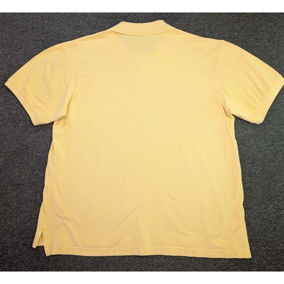 Eddie Bauer Polo Shirt Mens Large Yellow Short Sleeve Golf Activate Wear Light - Picture 3 of 7